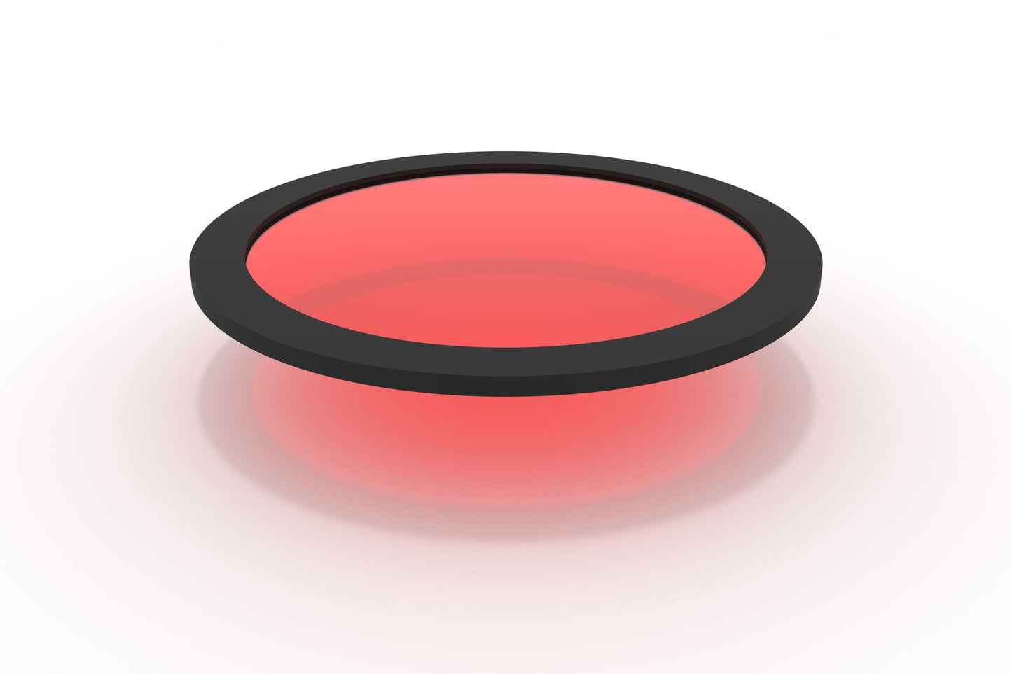Porthole Bung - Transparent Red